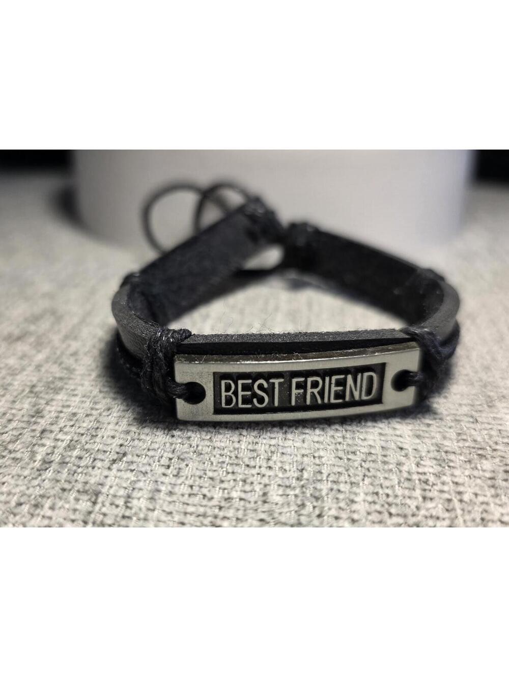 BEST FRIEND leather bracelet Adjustable‎